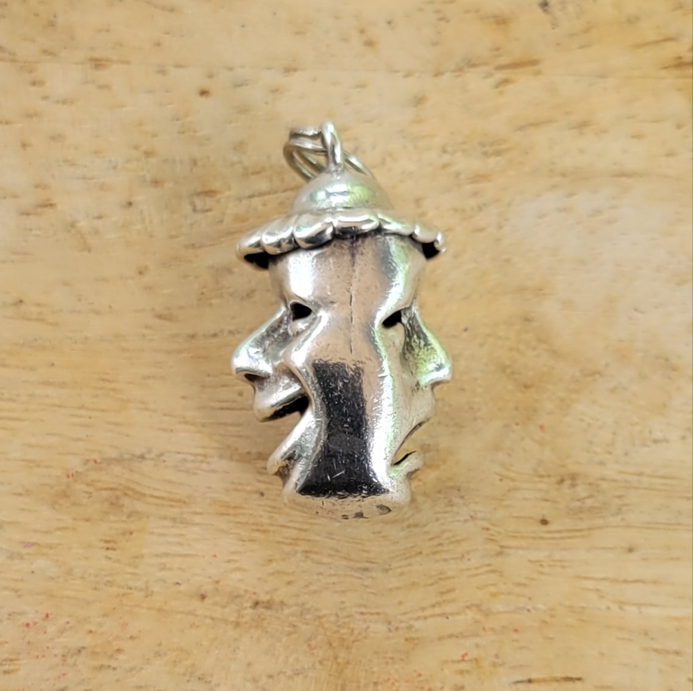 Vintage Clown Faces Charm